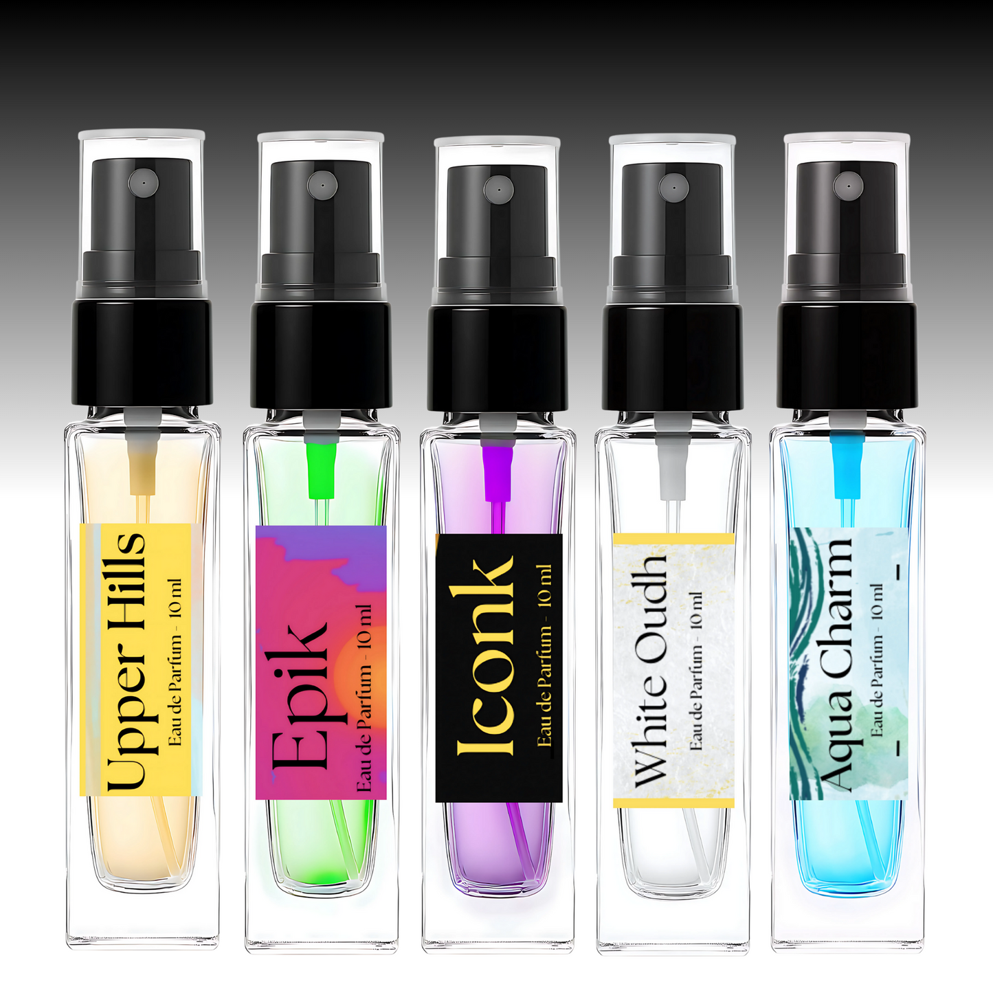 1) Mini Perfume Set - Men - 5 x 10 ml