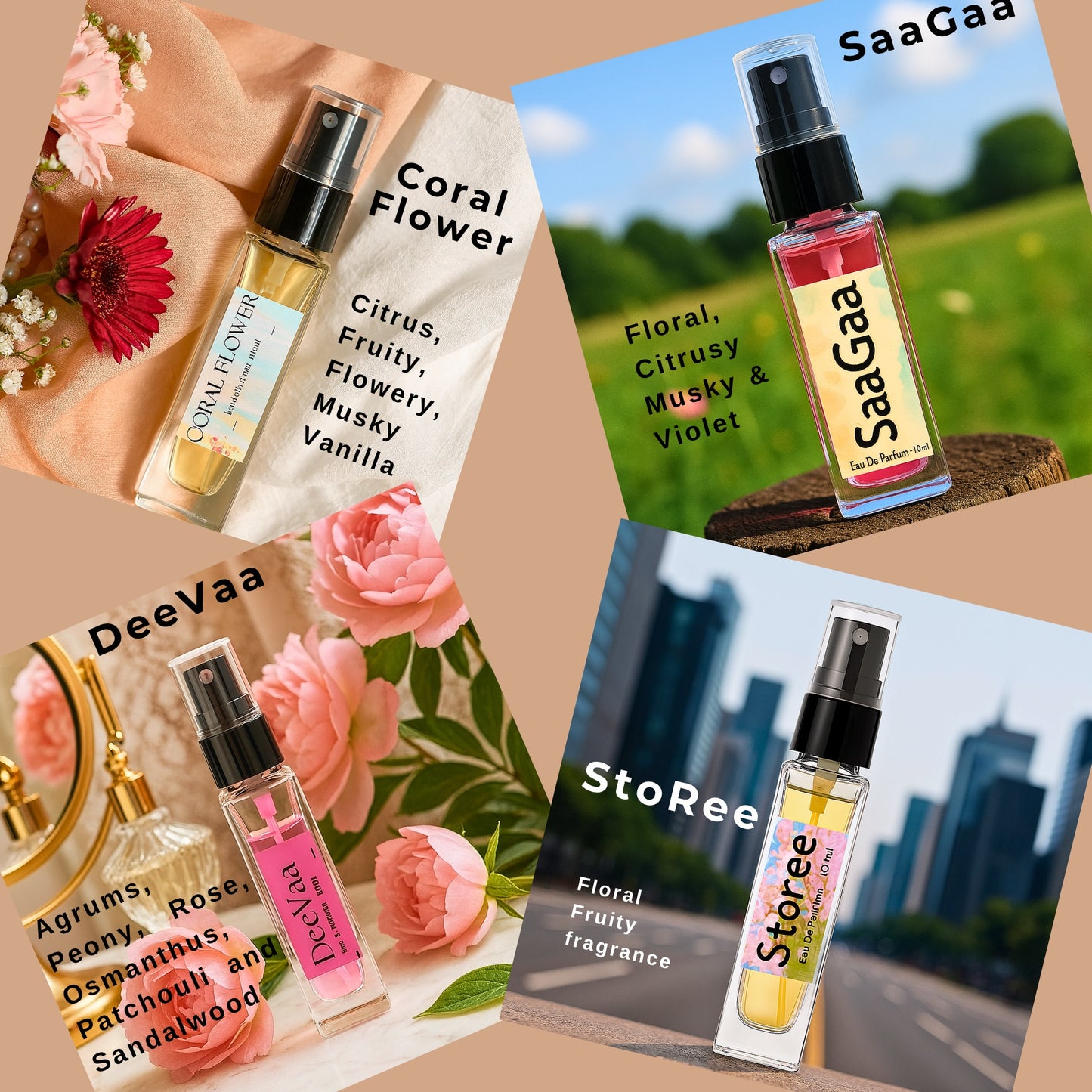 1) Mini Perfume Set - Unisex - 10 x 10 ml (Value for Money Deal)