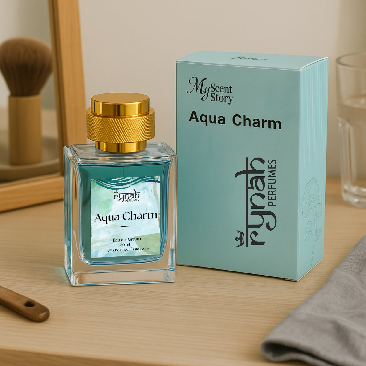 2) Aqua Charm - 60 ml - Men's Perfume.