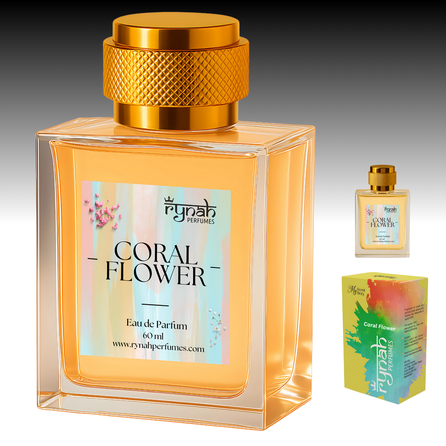 2) Coral Flower - 60 ml - Women's Perfume