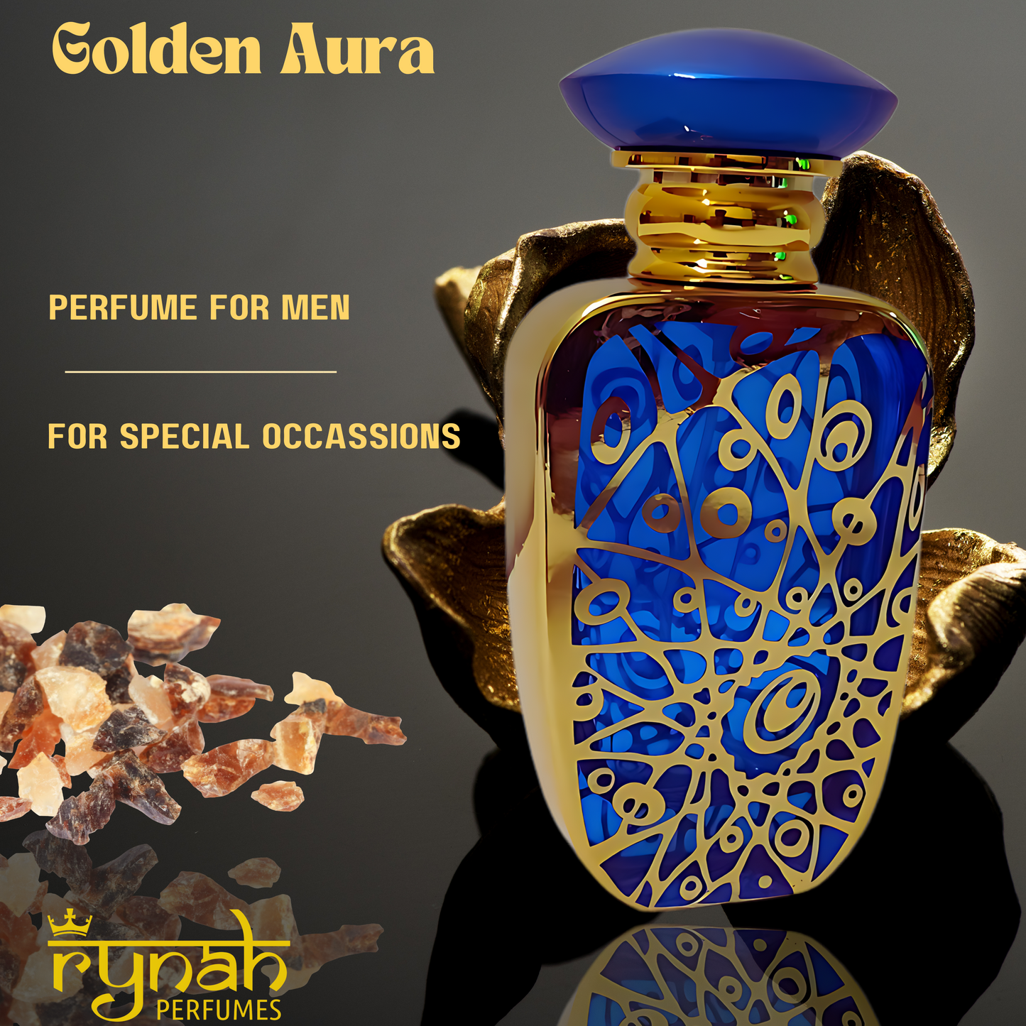 6) Golden Aura - Luxury Perfume for Men
