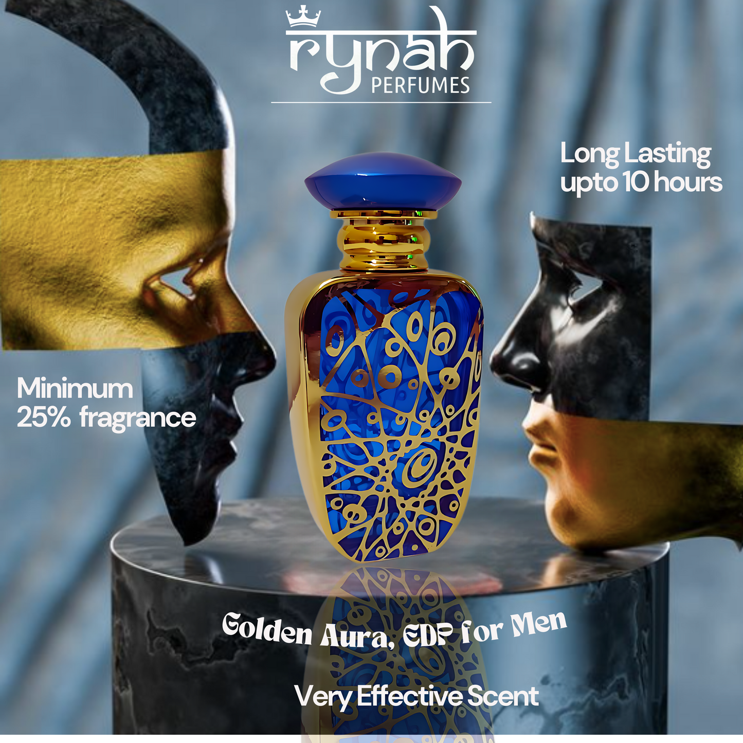 6) Golden Aura - Luxury Perfume for Men
