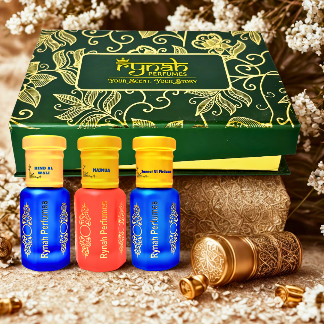 Attar - Luxury Gift Set - Arabic - 3 x 6 ml (Best Attar Gift set)