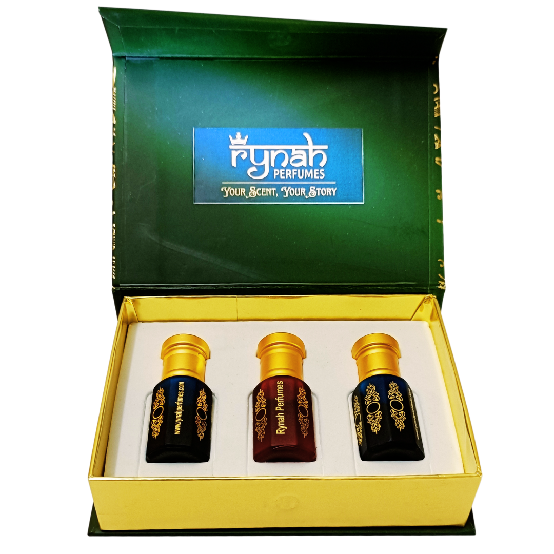 Attar - Luxury Gift Set - Arabic - 3 x 6 ml (Best Attar Gift set)