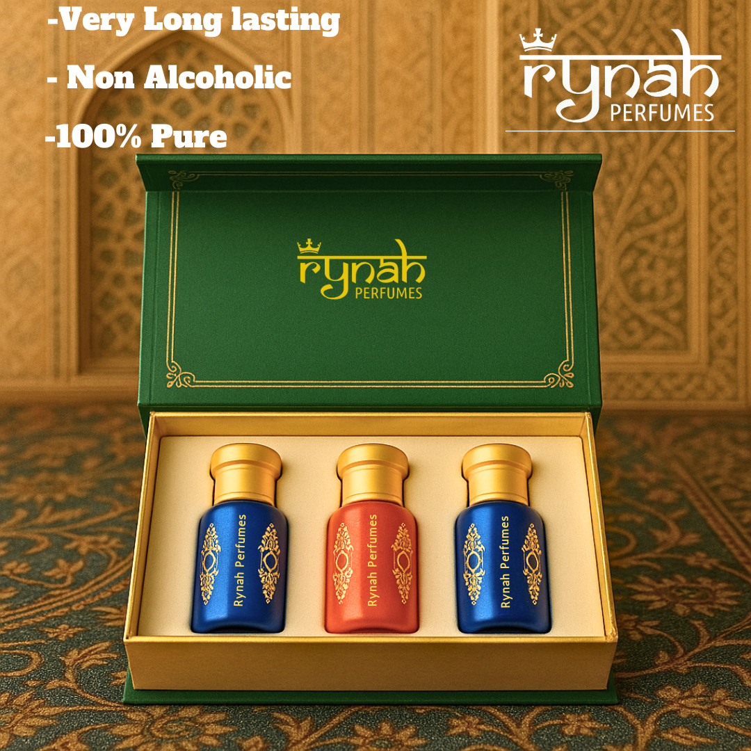 Attar - Luxury Gift Set - Arabic - 3 x 6 ml (Best Attar Gift set)