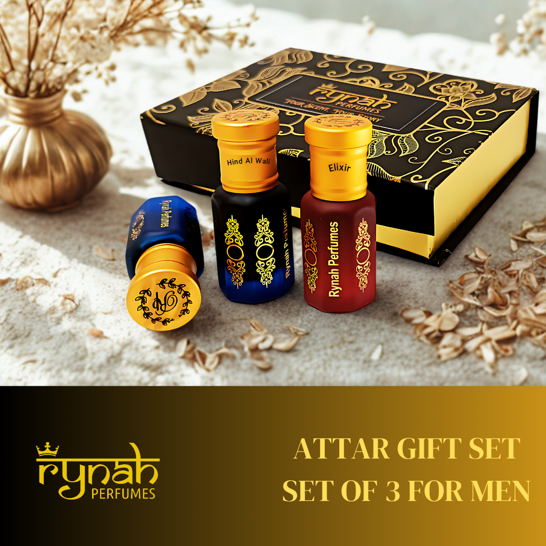 Attar - Luxury Gift Set - Men - 3 x 6 ml (Best selling Attar Gift Set)