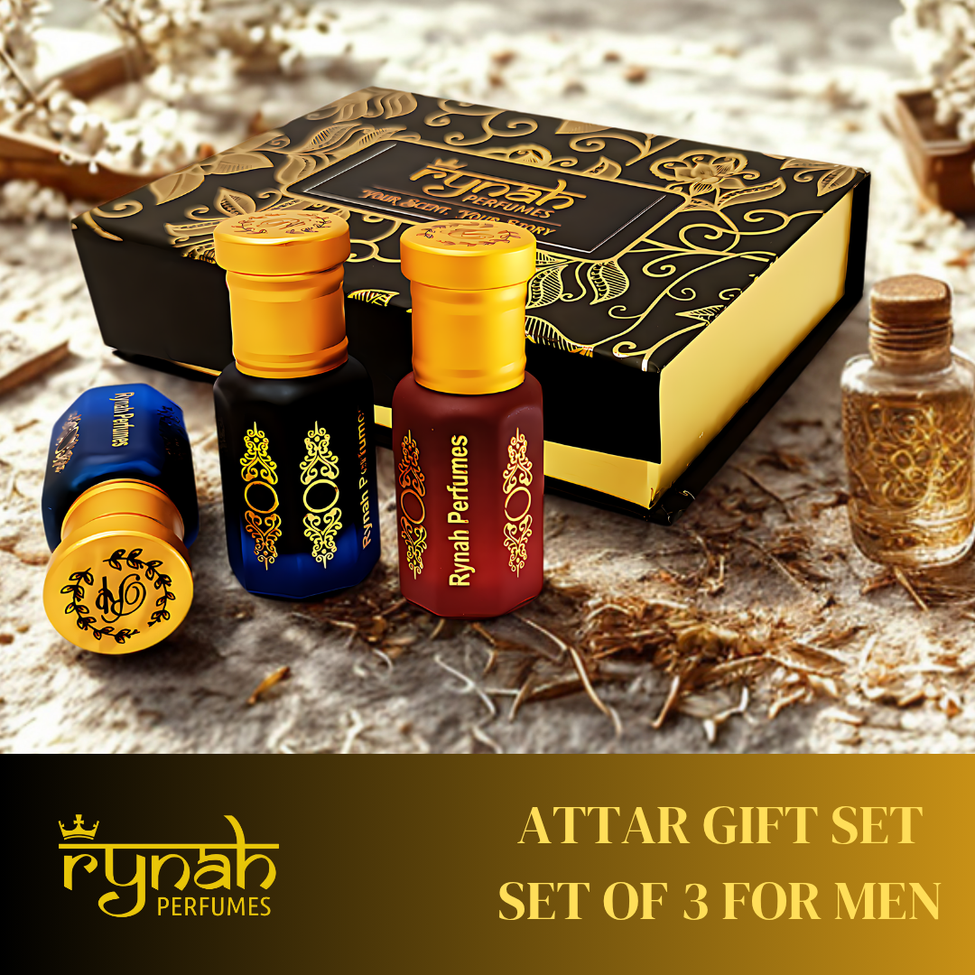 Attar - Luxury Gift Set - Men - 3 x 6 ml (Best selling Attar Gift Set)