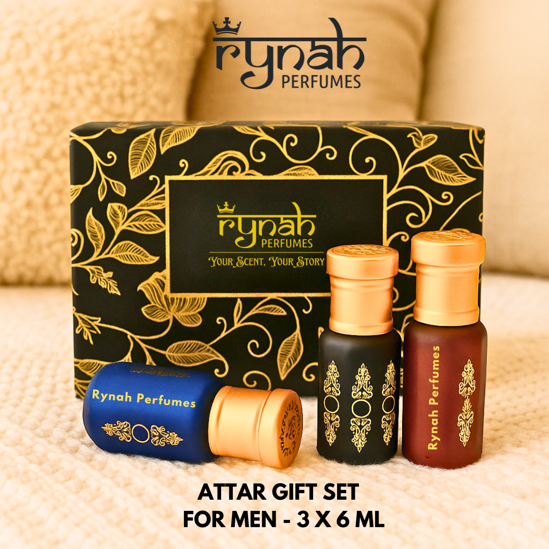 Attar - Luxury Gift Set - Men - 3 x 6 ml (Best selling Attar Gift Set)