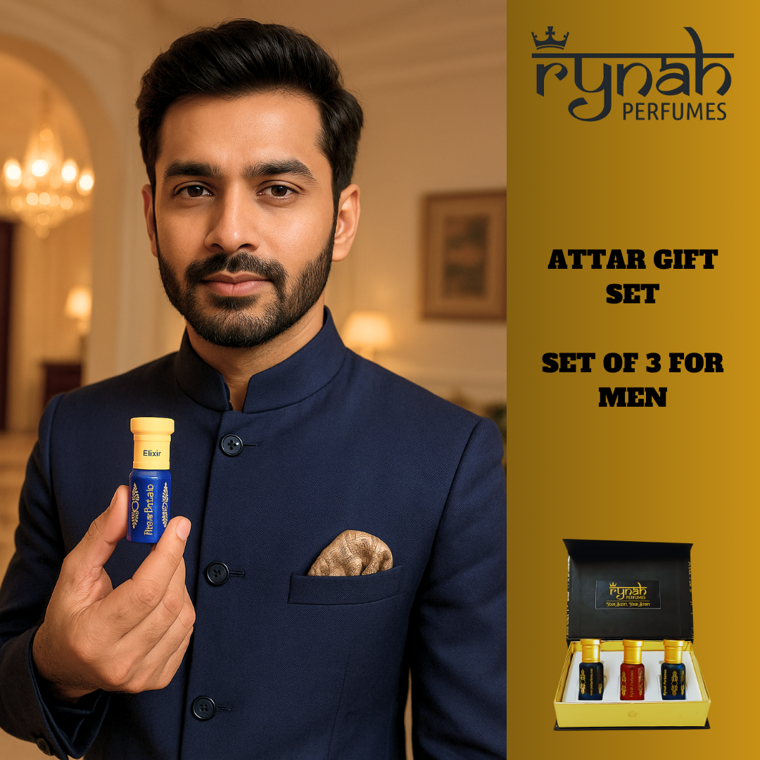 Attar - Luxury Gift Set - Men - 3 x 6 ml (Best selling Attar Gift Set)