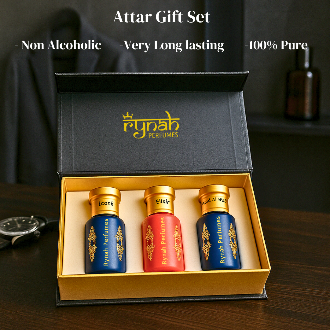 Attar - Luxury Gift Set - Men - 3 x 6 ml (Best selling Attar Gift Set)