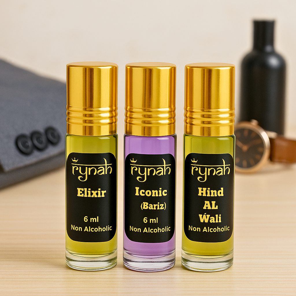 Attar Set - Men - 3 x 6 ml (Best selling Men's Attar Set)