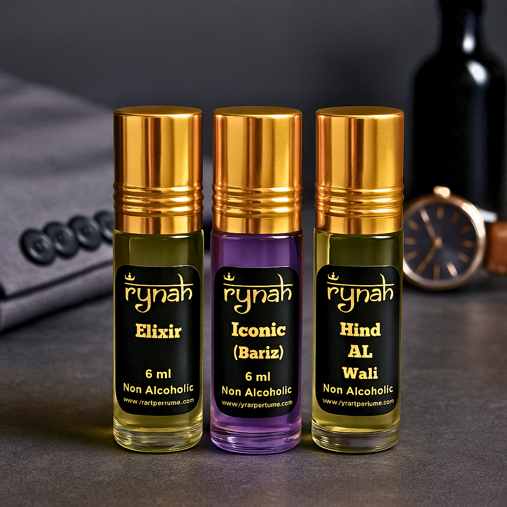 Attar Set - Men - 3 x 6 ml (Best selling Men's Attar Set)