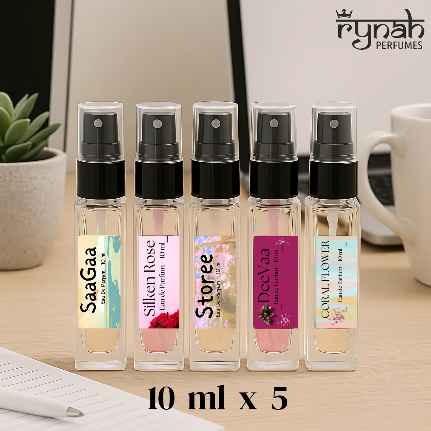 1) Mini Perfume Set - Women - 5 x 10 ml