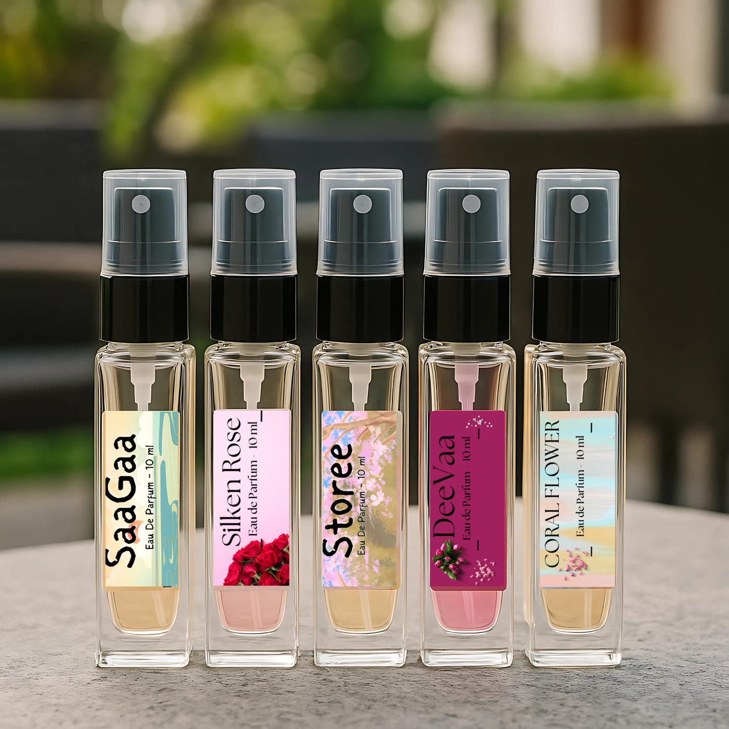 1) Mini Perfume Set - Women - 5 x 10 ml