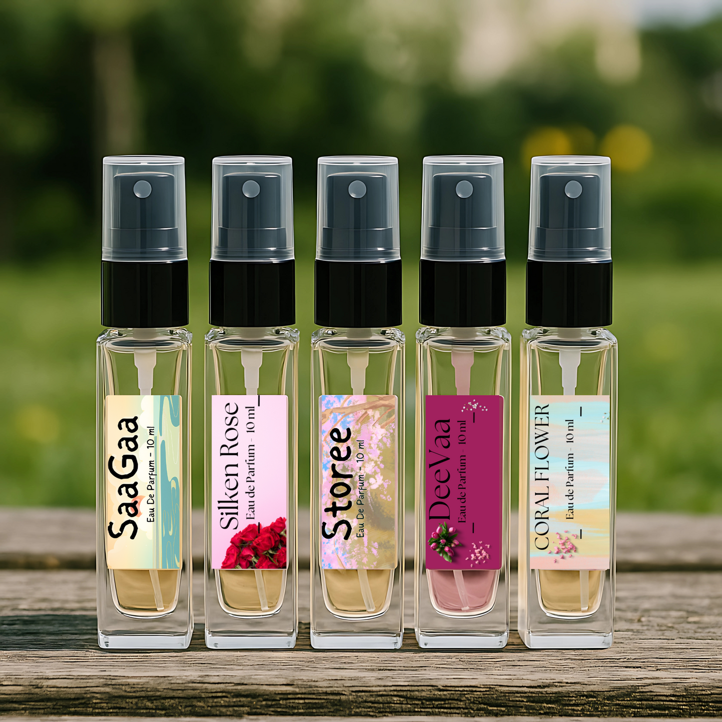 1) Mini Perfume Set - Women - 5 x 10 ml