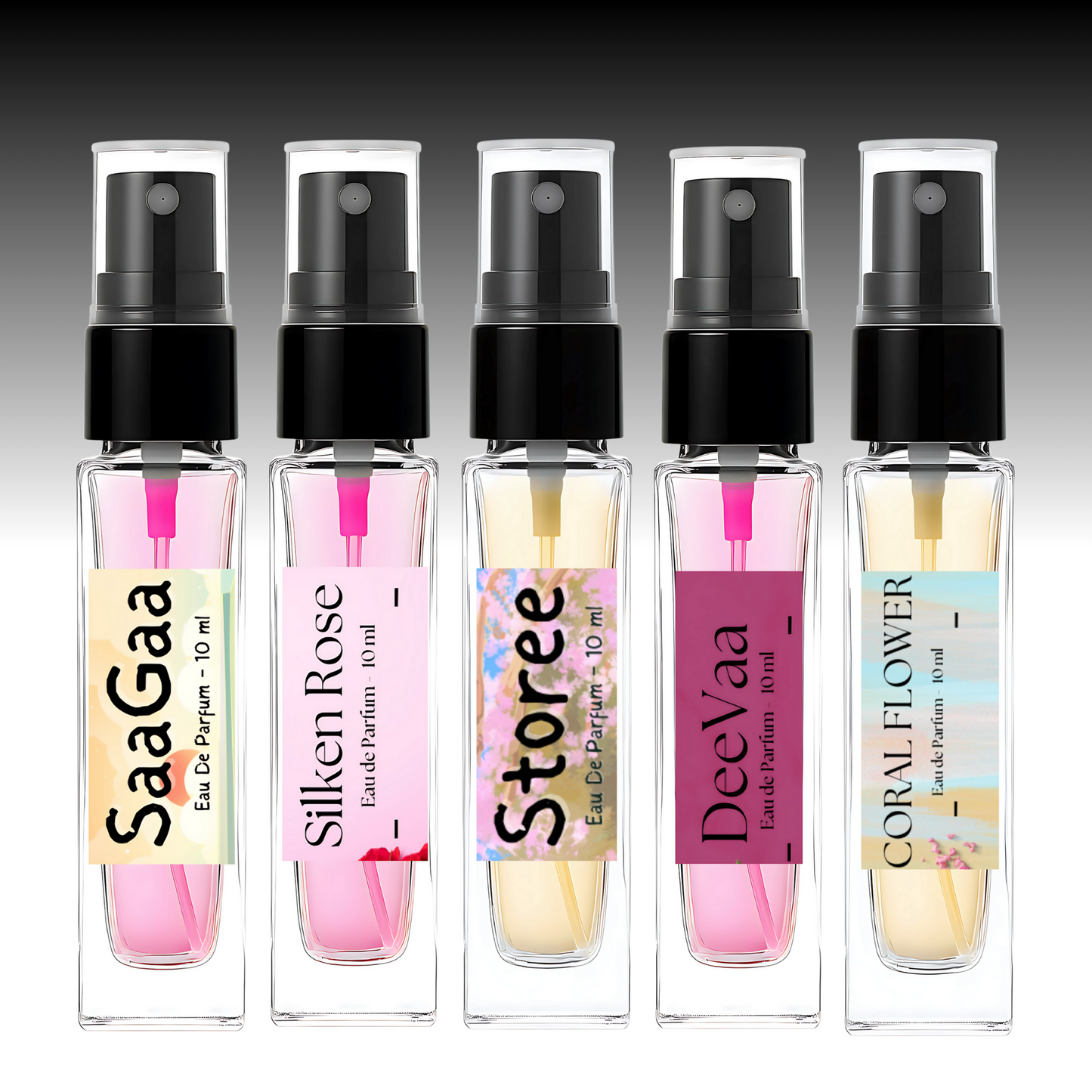 1) Mini Perfume Set - Women - 5 x 10 ml