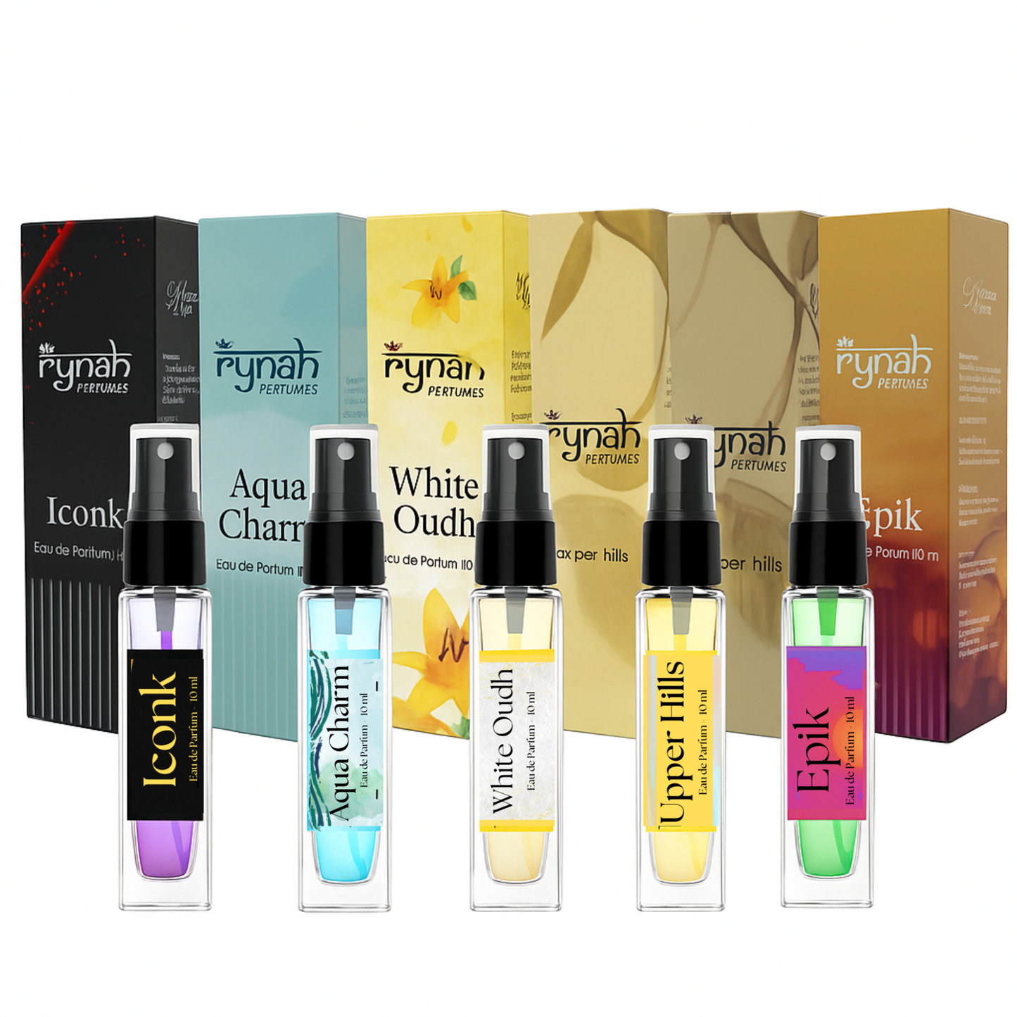 1)  Mini Perfume Set - Men - 5 x 10 ml