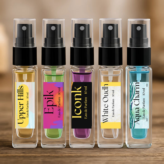 1)  Mini Perfume Set - Men - 5 x 10 ml