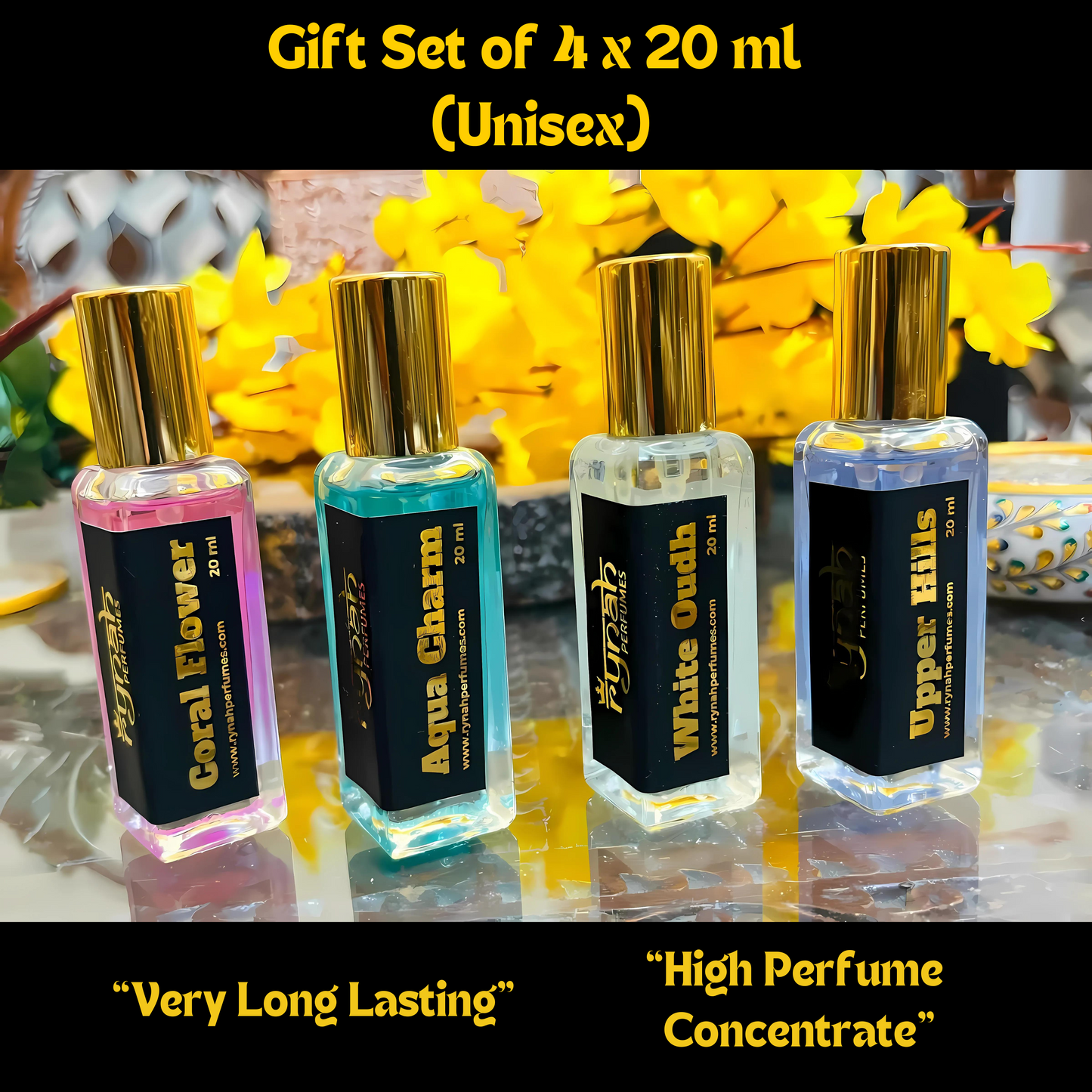 9)  4 x 20ml Perfume Gift set