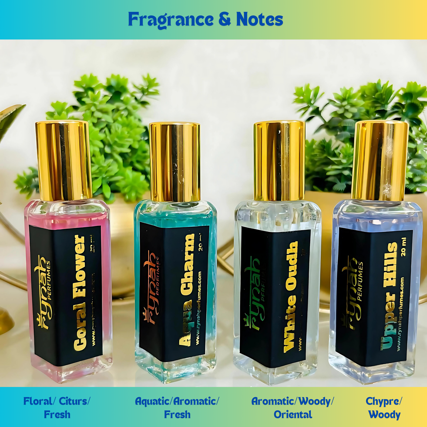 9)  4 x 20ml Perfume Gift set