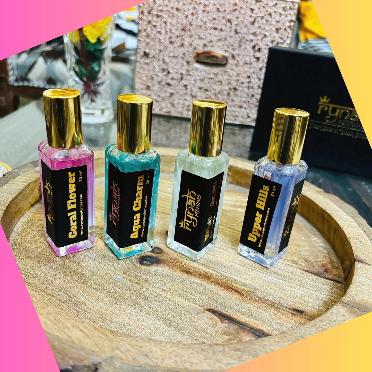 9)  4 x 20ml Perfume Gift set