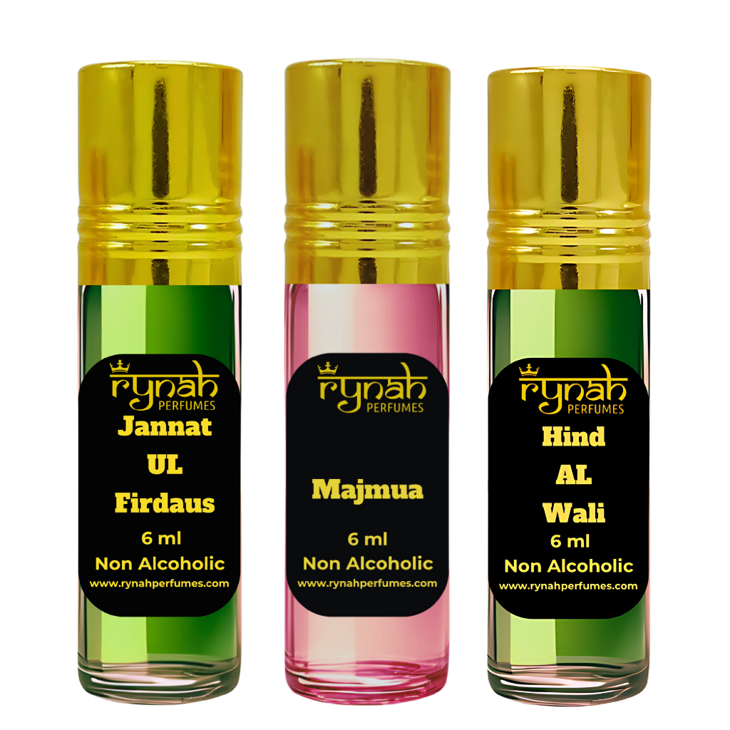 Attar Set - Arabic - 3 x 6 ml (Best Arabic Attar set)