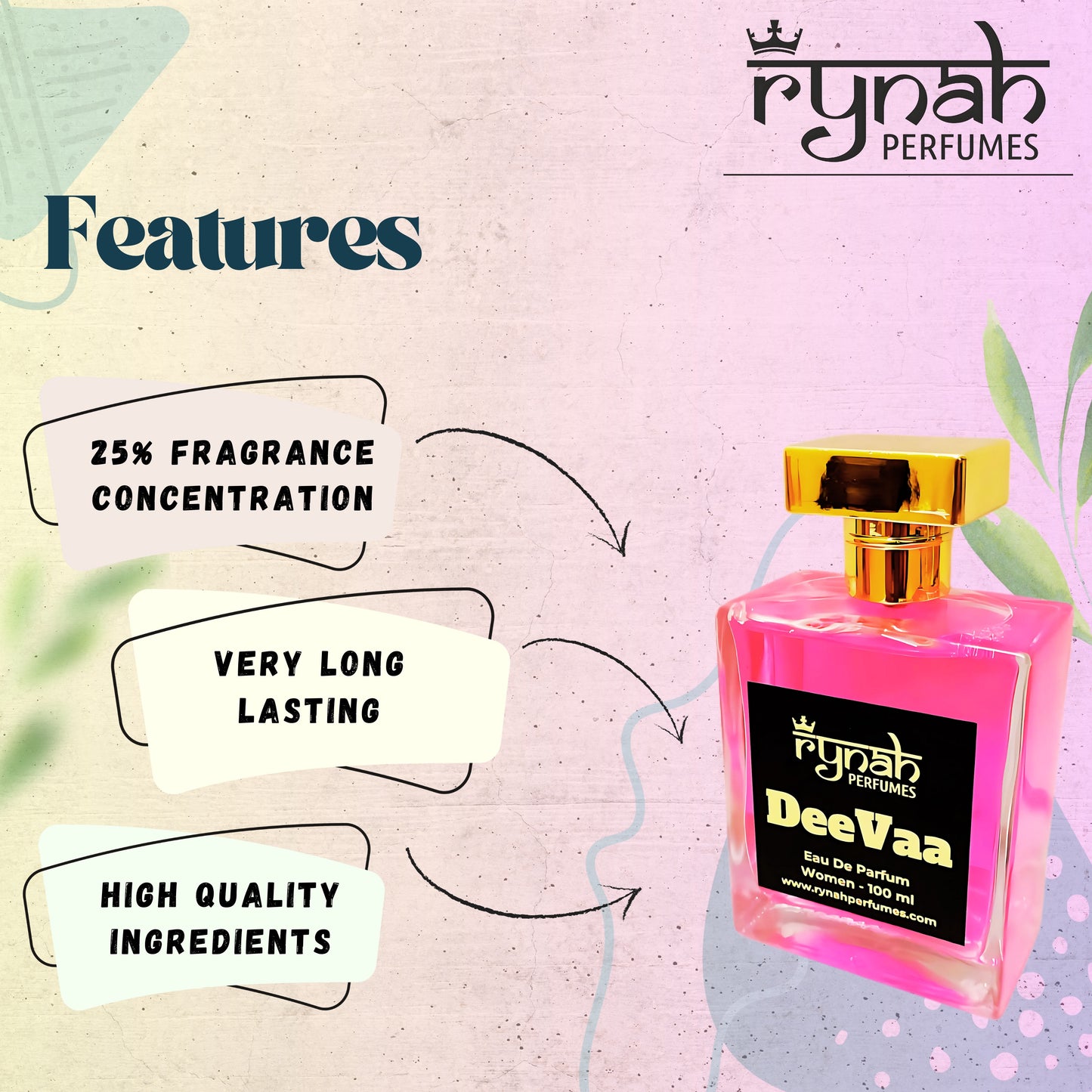 3)  DeeVaa - (100+20) ml - Inspired by Gµcci Fl0ra - Perfume for Women