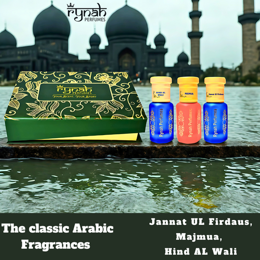 Attar - Luxury Gift Set - Arabic - 3 x 6 ml (Best Attar Gift set)