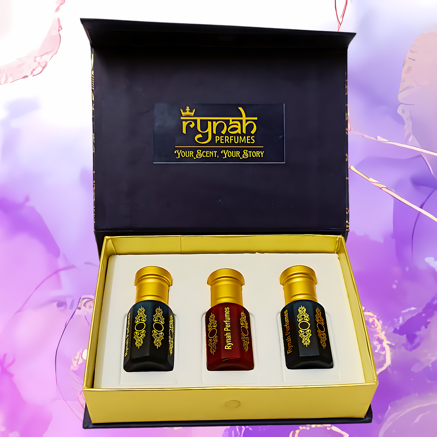 Fragrance Oil : Attar - Violet Collection For Women / Unisex- Set of 3 x 6 ml