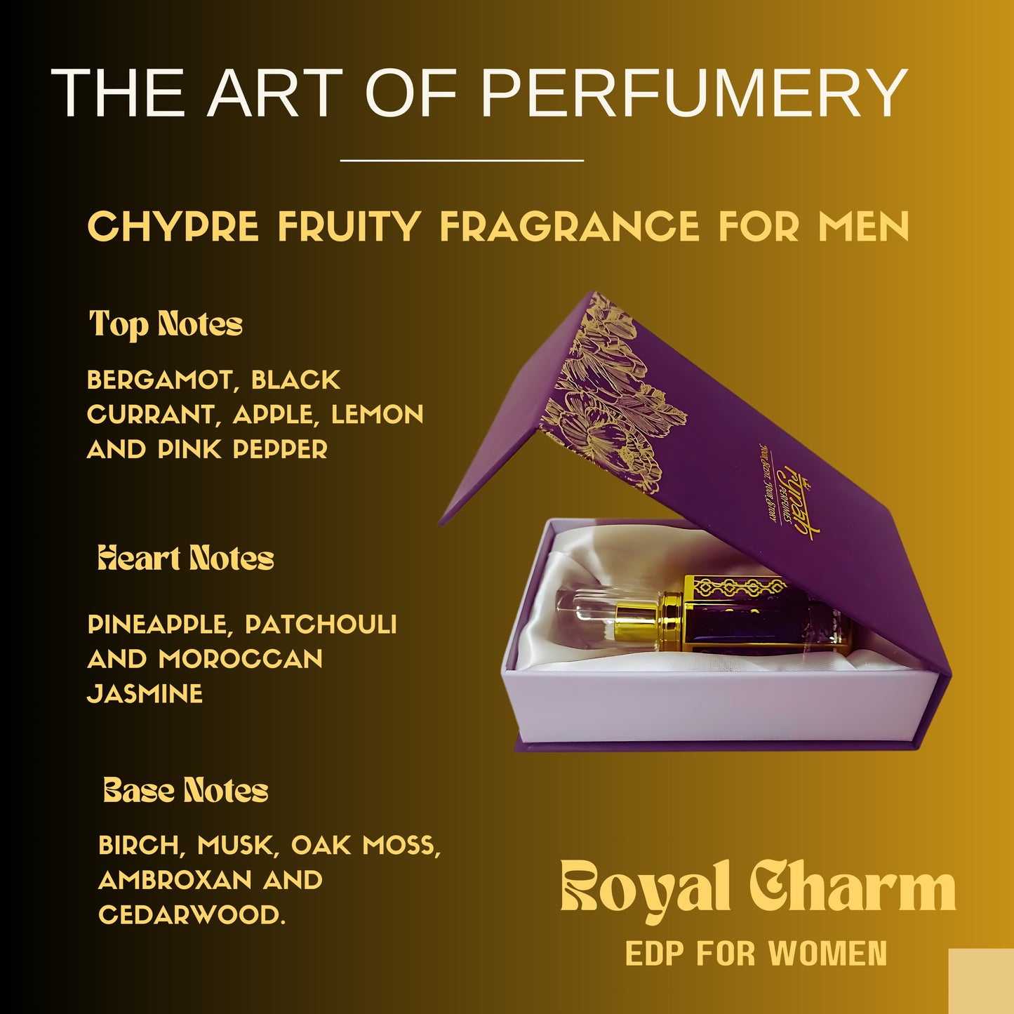 1)  Royal Charm - Inspired by Cr33d Av3ntus - Perfume for Men