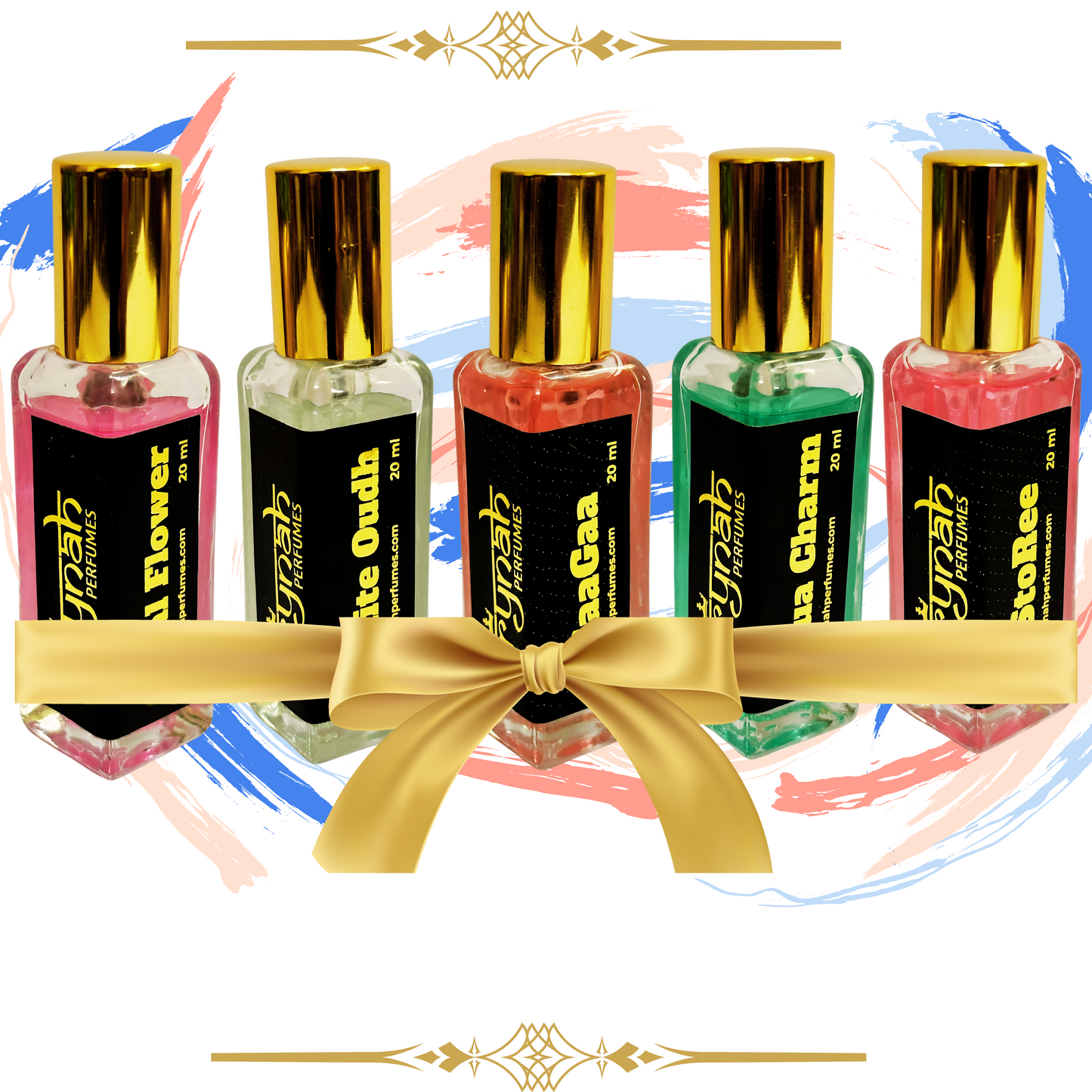 1)  5 pcs Perfume set of 20 ml